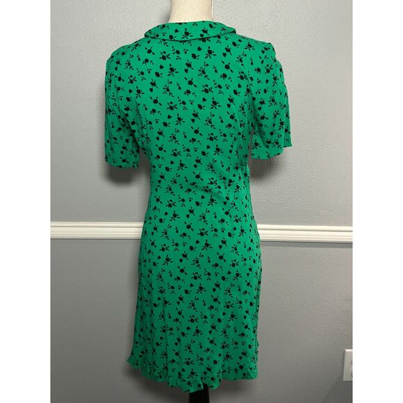 ASOS DESIGN CASUAL CLASSY FEMININE DANITY FLORAL MINI WRAP DRESS US SIZE 4 - Picture 2 of 5